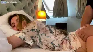 A young guy fucked his stepmom in a hotel room