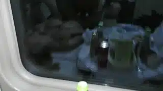 Picked up a girl with big boobs and fucked her right on the train! Stuffed pussy ( cream pie )