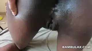 ebony amateur doggystyle and creampie