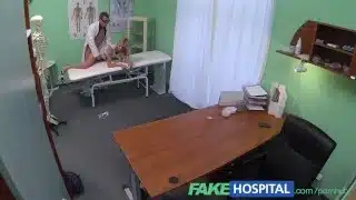 FakeHospital Sales rep on camera using pussy to hungover doctor