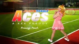 Blonde Teen Lilly Bell as PRINCESS PEACH Wants To Be MARIO TENNIS ACE VR Porn