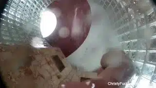 Christy showers off her perfect body