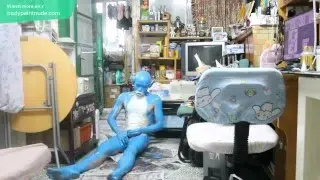Digitmon Veemon Boy / Body Paint / 19 Years Old Extreme Fetish Cosplay #1