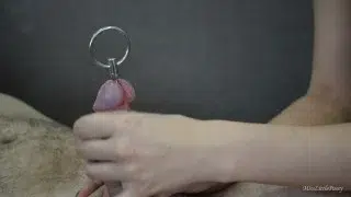 Hot wife first time sounding cock to cum