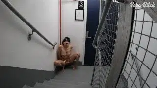 Publicly blindfolded and handcuffed + fingering til orgasm | XBIZ Thank You Vid