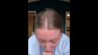 sensual blowjob and swallow