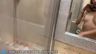 Sex vlog from real couple, shaving cock part 1