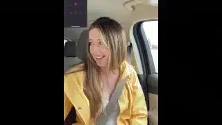 Thankful for my raincoat cuz my pussy is POURING! Rainy day Starbucks Drive Thru with my LUSH!!