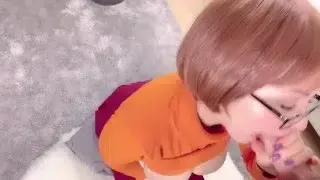 Cum On My Glasses Velma Facial Blowjob Larkin Love
