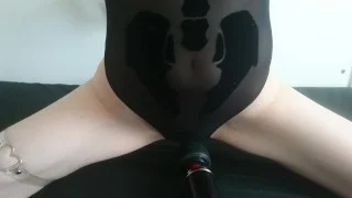 bound skeleton girl cums fast and loud | Halloween Special!