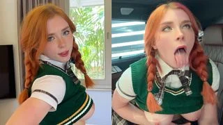 British Student Sucked Off A Stranger In Car, Invited Him Home To Fuck And Film it On Her Phone