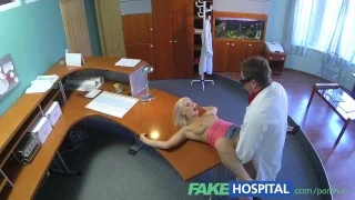 FakeHospital Perfect sexy blonde gets probed and squirts doctors reception