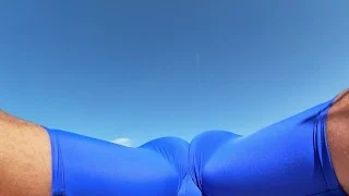 I cum without taking off my spandex after getting horny working out in leggings