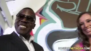 Jamie Jackson Having Fun With A Bunch Of Black Cocks