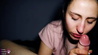 Just a Regular Blowjob Before bed with Cum Swallow 4k POV