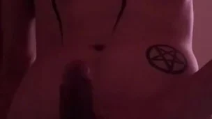 Masturbating with realistic pussy (Vertical Screen)