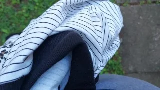 Nicoletta gets her yoga pants completely wet in a public park – Extreme pee exposed