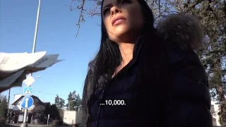 Public Agent – incredible amateur brunette with perfect body fucked in photo casting