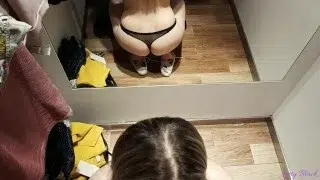 Public Oral Creampie in Mall – Letty Black