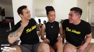 Star running back fucks that one male cheerleader and his slutty best friend!