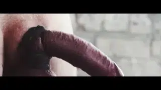 Stunning young cock pissing and masturbating on Nike sneakers