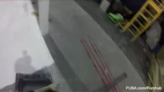 Behind the scenes on a PUBA set with Elsa Jean & Daisy Monroe