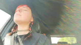 Having an orgasm while driving part 2