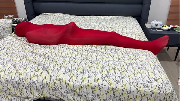 Nylon Encasement Mummification Locked in Pantyhose Cocoon Can’t Escape or Break Free From Being Put Into Stretchy Hose
