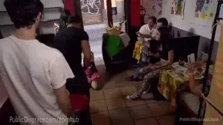 Punk Slut Publicly Shamed And Fucked