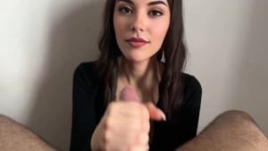 Rewarding my boy with an teasing handjob again