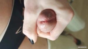 Super Close Up Trap Dick Dripping Precum