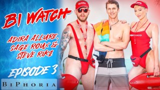 “It’s so hot right now….I WANT TO FUCK YOU” – Adira Allure, Steve Rickz, Sage Roux – Biphoria