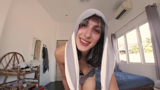 Cute Bunny Escapes The Lab to Please You – by Rexi Stone