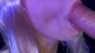 ASMR 4K SLOPPY BLOWJOB! I suck a cock with devotion and get 2 cumshots in my mouth
