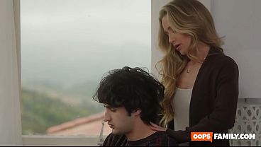 Relax with some smoking-hot, hardcore porn and let your stress melt away. Athena Anderson notices that her stepson is stressed out while seeing porn.