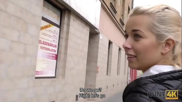 HUNT4K. Sweet r. in front of her boyfriend´s eyes