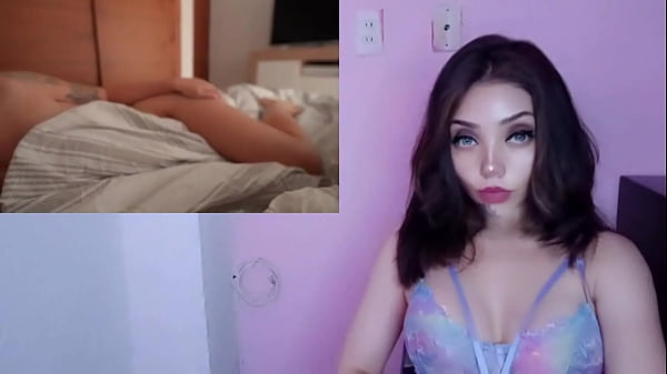 Masturbandome con una rubia chichona recibiendo un creampie cremoso