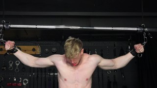 Bondage Master Deepthroats Young Muscle Stud Jesse Stone After Whipping Him – BDSM