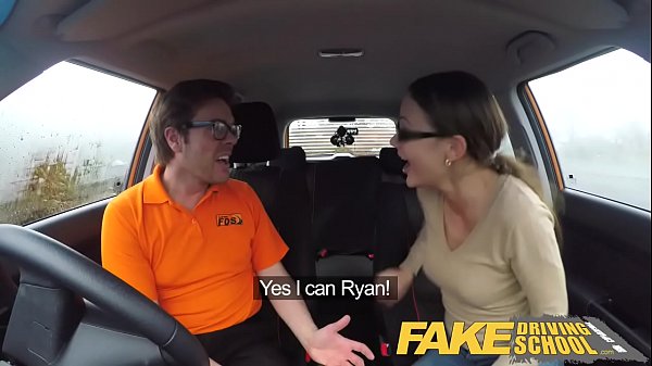 Fake Driving School – nervous student drives teacher nuts before they fuck like crazy in the backseat