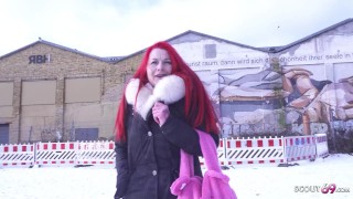 GERMAN SCOUT – Reife deutsche Mina Knight bei Strassen Casting in Berlin AO gefickt