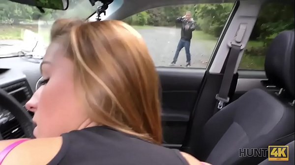 HUNT4K. Dirty-minded blonde lass is happy to have sex for money
