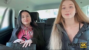 HUNT4K. My StepMommy and me showing our Tits and pussy to a Stranger