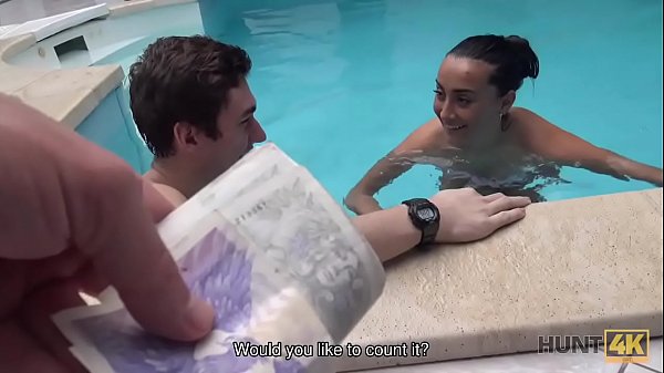 HUNT4K. Owner of small spa center seduces brunette bitch Anna Rose for sex