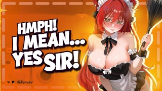 Tomboy Coworker Is Your HOT Free-Use Maid – Throatfucking ASMR | Audio Hentai | Anal Dirty Talk