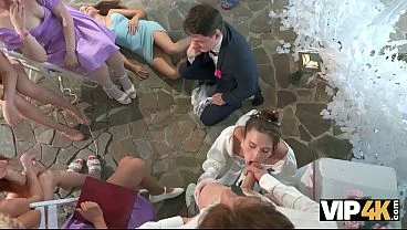 VIP4K. Explore an exhilarating compilation of passionate brides enjoying intimate moments on their wedding day